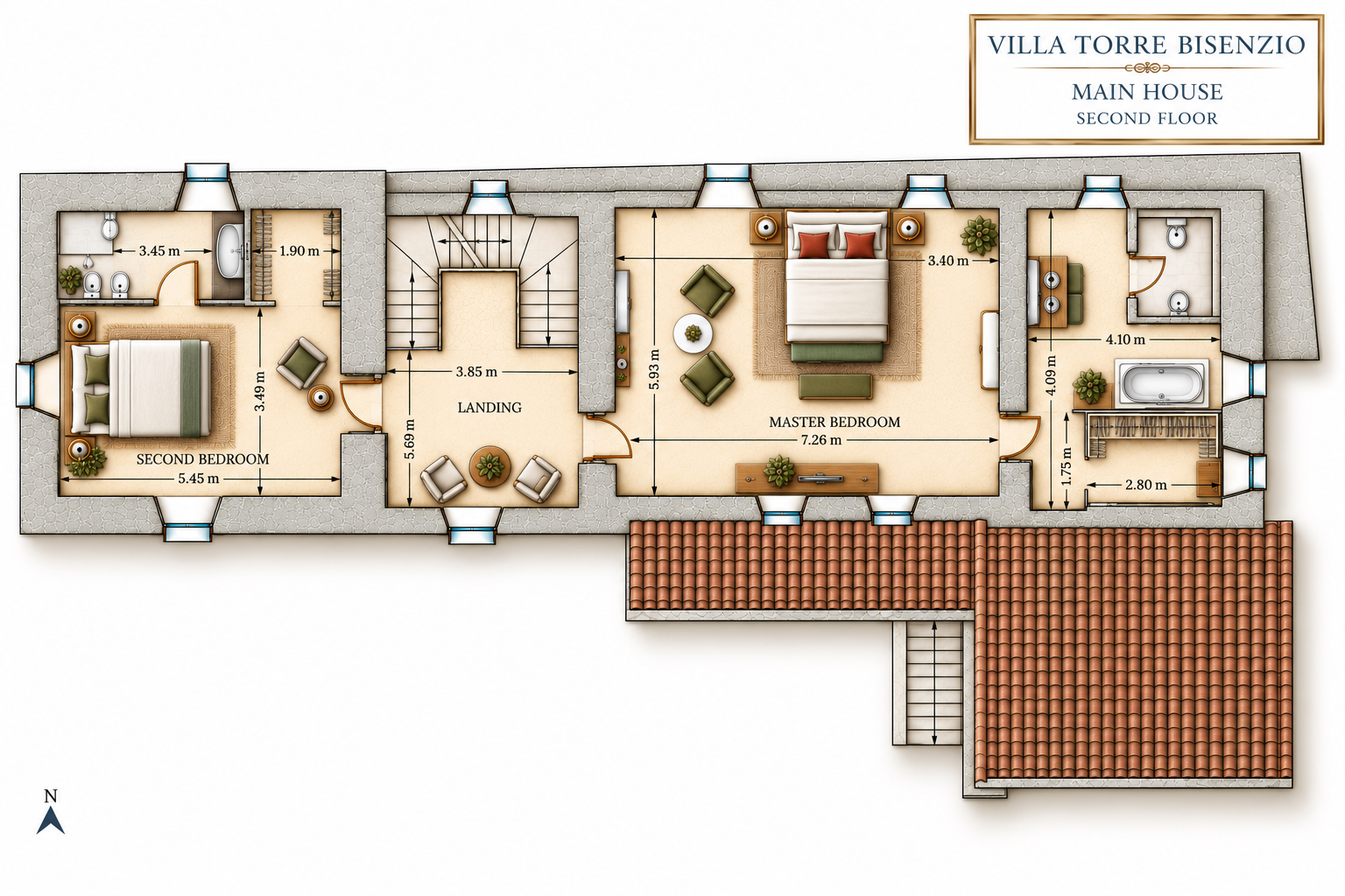 TB Main House - Second Floor